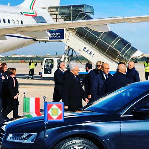 delegazione presidente della repubblica italiana presidente Mattarella